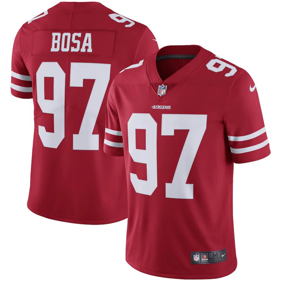 Men San Francisco 49ers #97 Nick Bosa Nike Scarlet Vapor Limited NFL Jersey->san francisco 49ers->NFL Jersey